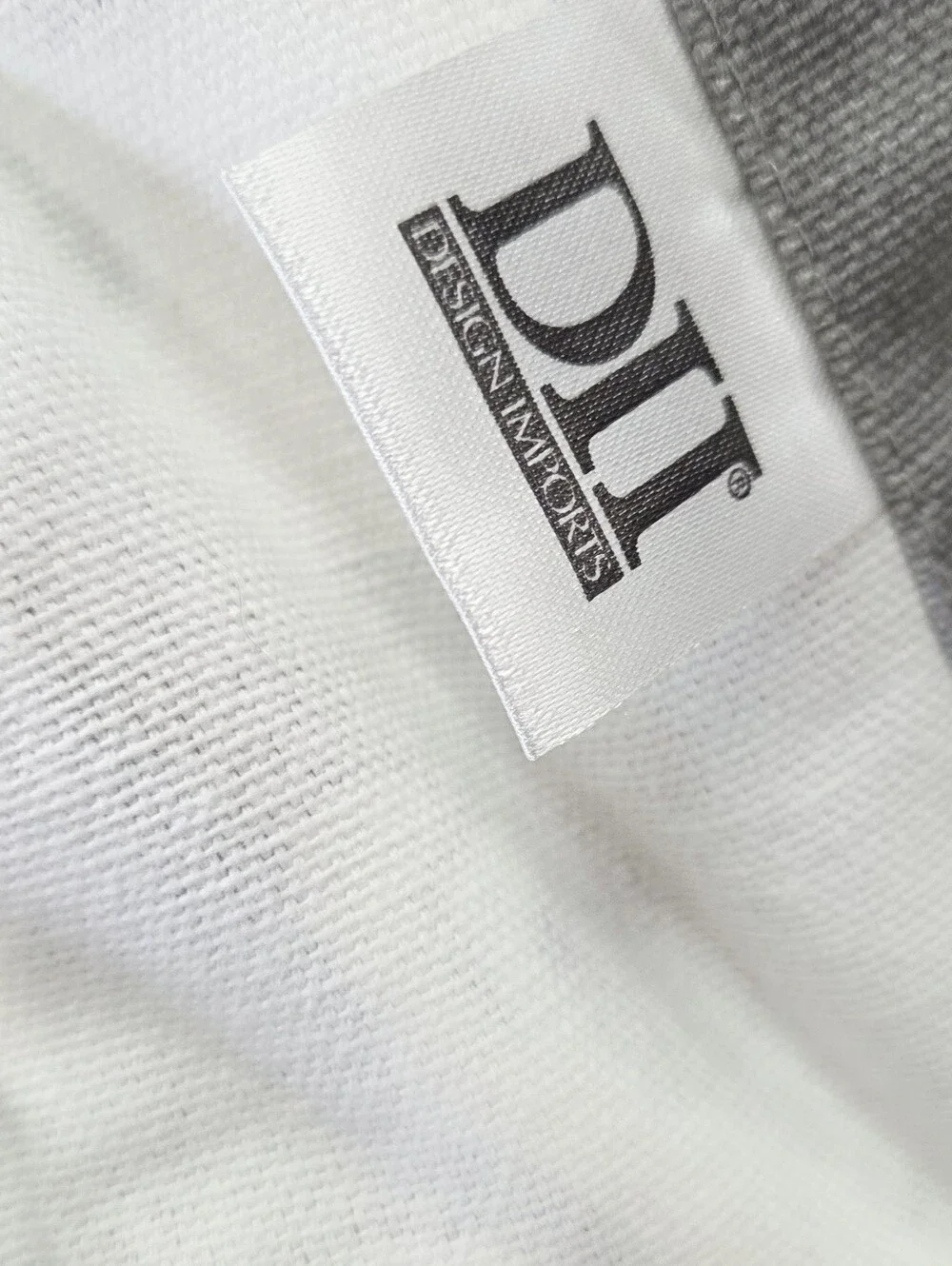 Grey Apron with White Dog Silhouette Print